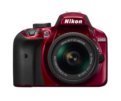 Aparat Nikon D3400 + AF-P 18-55 VR Red
